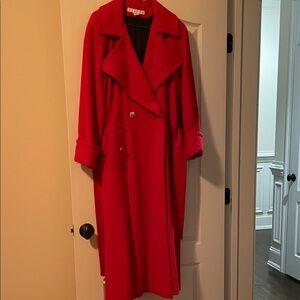 The Limited Vibrant Red long Coat